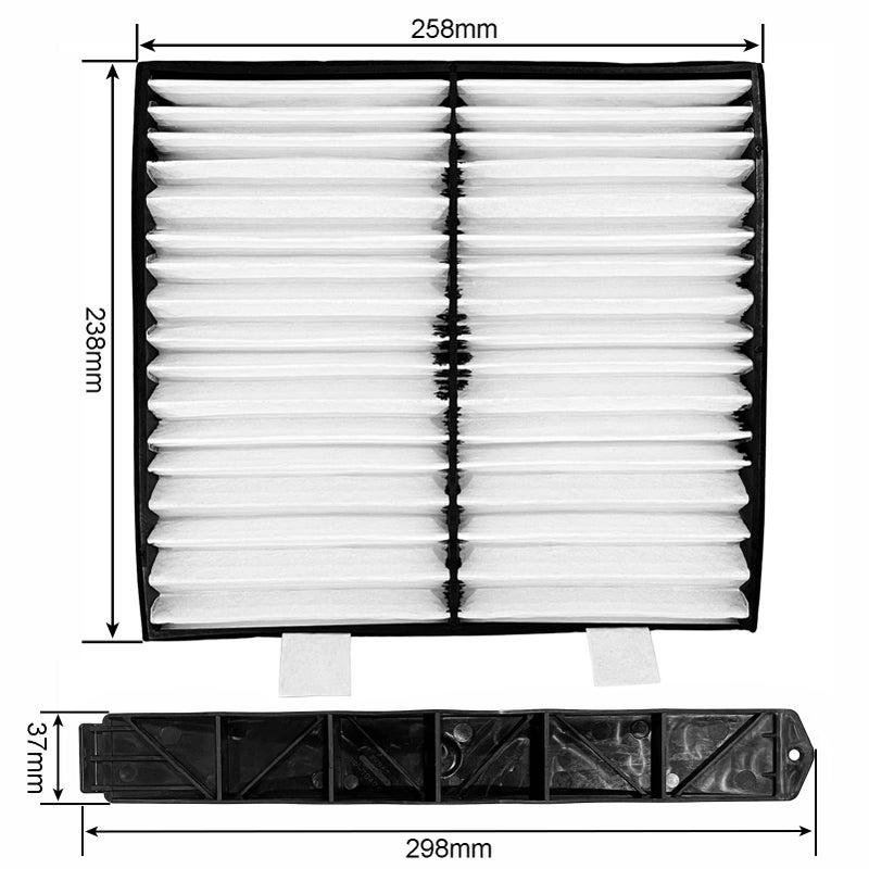 OKBA Cabin Air Filter Retrofit Kit Fits for 07-14 GM Chevy Silverado Sierra Tahoe Yukon Avalanche Suburban Cadillac Escalade Replaces OEM #: 22759208 259-200  22759203  103948 - Image 5